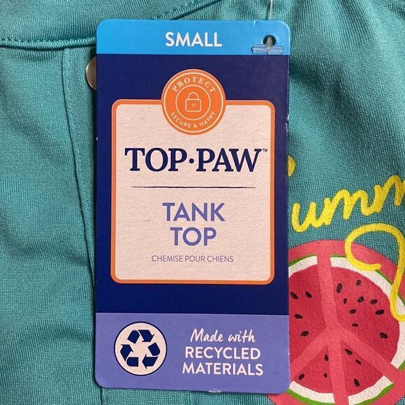 Dog Tank Top Teal Shirt NWT - Picture 5 of 7